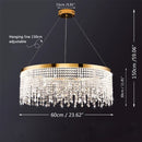 GobekUsa Crystal Chandelier: Modern Nordic LED Pendant Lighting Fixture for Luxe Home Decor