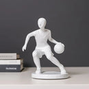 GobekUsa Abstract Sports Player Sculpture Set Grey/White Figurines Home Decor