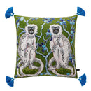 GobekUsa Luxe Cheetah Halo Pillowcase: Decorative Tassel Cushion Cover GG Style