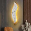 GobekUsa LED Feather Wall Sconces for Living Room Bedroom Hotel Hall Decor
