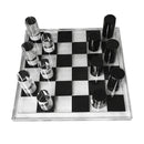 GobekUsa Geometric Crystal Chessboard: Transparent Chess Set Home Decor & Figurines