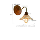 GobekUsa Butterfly Glass LED Wall Light with Copper Arm for Home Decor.