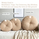 GobekUsa Linen Round Floor Cushion for Meditation Yoga Sofa Chair Bed