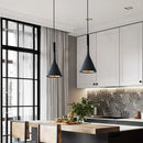 Nordic Black Metal Pendant Light With E27 Socket