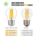 GobekUsa LED Filament Globe Bulbs G45 E27 6.5W High Lumens Ultra Bright Glass Bulbs