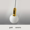 GobekUsa Glass Ball LED Chandelier for Modern Living Spaces