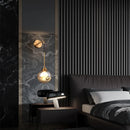 GobekUsa Glass Ball Gold Wall Sconce - Modern Nordic Indoor Bedroom Light Fixture