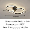GobekUsa LED Acrylic Chandeliers Up/Down Lights Lusters for Living Room Bedroom Home Decor