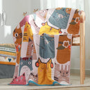GobekUsa Kids' Cute Cats Cotton Gauze Bath Towel