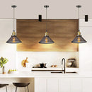 GobekUsa Black Iron Cage Farmhouse Pendant Light Fixture for Kitchen Island, Dining Room, Hallway