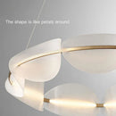 GobekUsa Circular Petal LED Chandelier for Home Decor - Nordic Luxury Lighting Fixtures