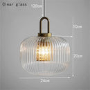 GobekUsa Glass Stripe LED Pendant Lights for Stylish Indoor Home Decor