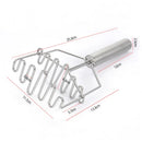 GobekUsa Double-layer Stainless Steel Potato Masher & Food Crusher for Kitchen Vegetable Fruit