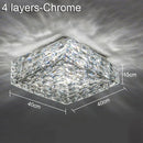 GobekUsa Crystal Ceiling Lamp: Modern Minimalist Indoor LED Lighting for Living Room, Dining & Bedroom