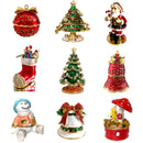 GobekUsa Christmas Jewelry Trinket Box Wedding Ring Holder Dressing Table Decoration Gift
