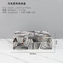 GobekUsa Black & White Zebra Pattern Jewelry Storage Box Desktop Organizer