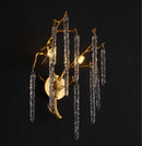 GobekUsa Crystal LED Wall Light Sconces for Living Room Bedroom, Modern Interior Wall Lamp