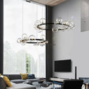 GobekUsa Glass Bubble LED Pendant Chandelier for Modern Living Room Decor