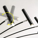 GobekUsa Black Sputnik Chandelier: Nordic Design, Adjustable Lighting for Home Décor