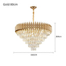 GobekUsa Crystal LED Pendant Chandelier for Modern Living Spaces