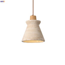 GobekUsa LED Wood Yellow Travertine Pendant Light for Living Room Bedside - Nordic Interior Lighting