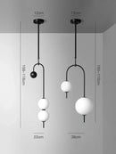 GobekUsa Glass Suspension Kitchen Island Chandelier Ceiling Pendant - Modern Living Room Hanging Light