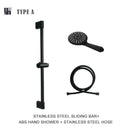 GobekUsa ABS3 Rain Shower Head Set with Adjustable Rod & Hose
