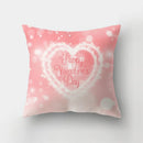 GobekUsa Love Heart Print Sofa Cushion Covers - Nordic Valentine's Day Wedding Decor Pillowcase
