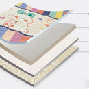 GobekUsa Cartoon Print Silky Mattress Set: 4-Layer Quilted Breathable Cushion
