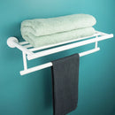 GobekUsa Bathroom Accessory Set: Towel Rack, Toilet Brush, Paper Holder, Toothbrush Holder, Soap Tray