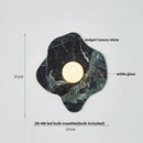 GobekUsa Green Marble Stone LED Wall Sconce Lighting for Bedroom and Hallway