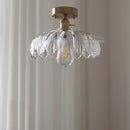 GobekUsa Glass Industrial Pendant Light: Loft Style Fixture with Copper Socket for Home Decor