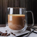 GobekUsa Glass Coffee Mug with Heat Resistant Handle – Bar Drinkware Cup