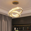 GobekUsa Crystal Chandelier: Luxury Pendant Lighting for Living Room, Staircase & Ceiling