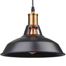 GobekUsa Industrial Farmhouse Black Pendant Light for Kitchen - E27 Based