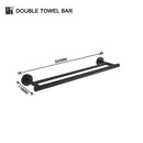 GobekUsa Bathroom Hardware Set: Towel Rack, Toilet Brush, Paper Holder, Soap Dispenser, Towel Bar, Hook