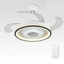GobekUsa Crystal Chandelier LED Ceiling Fan with Remote Control Switch