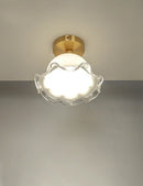 GobekUsa Antique Glass Ceiling Light: Elegant French Design, Unique Modern Brass Luminaria