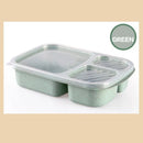 GobekUsa Kids' Wheat Straw Bento Box Set with Lunch Bag
