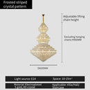 GobekUsa Crystal Chandelier: Luxury High School High-End Living Room Light Fixture
