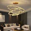 GobekUsa Crystal Ceiling Pendant Light Chandelier Modern Living Room Bedroom Decor