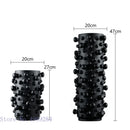 GobekUsa Black White Abstract Dots Resin Vase Irregular Bumps Home Decoration Organizer