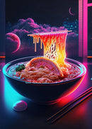 GobekUsa Japanese Food Neon Posters Canvas Painting for Home Kitchen Decor
