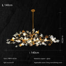 GobekUsa Copper Branch Pendant Chandelier for Luxury Living Room & Restaurant