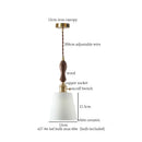 GobekUsa Ceramic LED Hanging Pendant Light - Modern Nordic Design for Home Decor