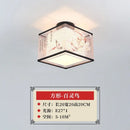 GobekUsa Lotus Chinese Chandelier Ceiling Lamp Simple Corridor Painting LED Lighting