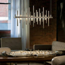 GobekUsa LED Stainless Steel Pendant Light Chandelier for Home Decor in Foyer, Living Room, Bedroom, Restaurant