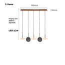 GobekUsa Burlywood Marble LED Ceiling Chandelier for Living Room