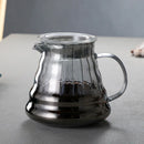 GobekUsa Glass Coffee Carafe, 600ml Pour Over Pot with Rubber Lid