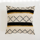 GobekUsa Boho Tufted Pillow Cover with Tassels - 45x45cm Square for Home Décor